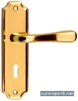 Vienna Lever Lock Polished Brass - DISCONTINUED 